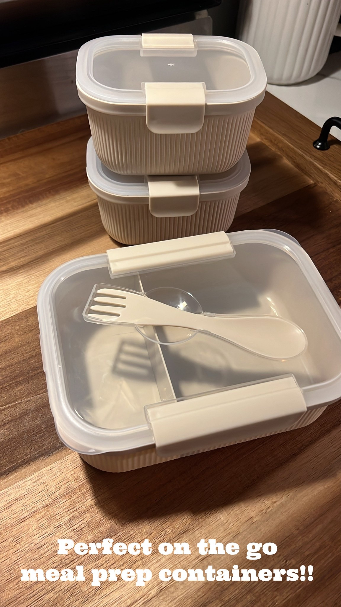 Grabbed these containers for lunch in the go! The perfect size with a divider down the middle. 
The smaller two are perfect for fruit, nuts etc. 

Walmart | Meal Prep | Teacher Life 

#LTKActive