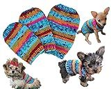 Hand Knit Tiny Dog Puppy Kitten Sweater 1 to 2 LBS ONLY! with Crocheted Flower Option XXXS for Teacu | Amazon (US)