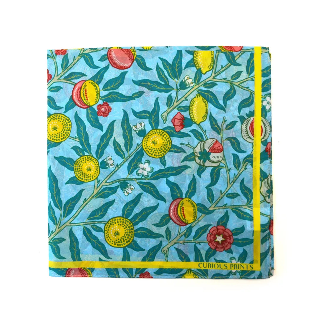 100% Silk Scarf William Morris Summer Fruit Bandana Tapestry - Etsy | Etsy (Global)