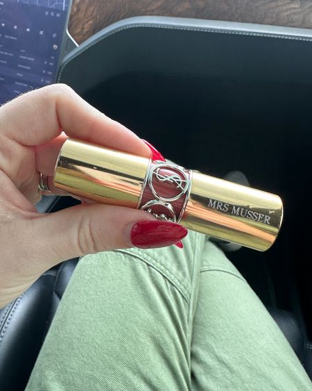 My favorite lipstick - I have one in every purse and then some. If you order from YSL (silver tube), you can get them engraved for $5 (click customize before adding to cart!) - makes SUCH a good gift! Neiman’s still has the gold tube if you’re a gold girlie, otherwise the new silver is just as cute! 

Lipstick, bridal gift, gift idea, YSL beauty


#LTKbeauty #LTKfindsunder50 #LTKwedding