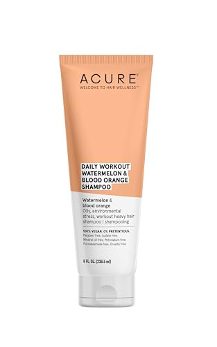 Acure Daily Workout Watermelon Shampoo | 100% Vegan | For Oily, Environmental Stressed, Workout Heavy Hair | Watermelon & Blood Orange - Gentle Everyday Formula | 8 Fl Oz | Amazon (US)