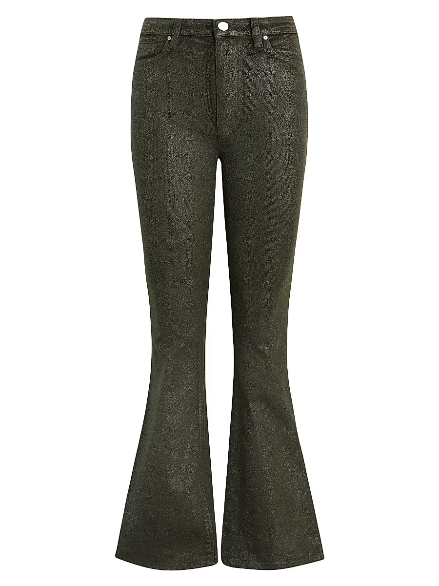 Women's Holly High-Rise Flared Jeans - Cypress Glitter - Size 24 | Saks Fifth Avenue
