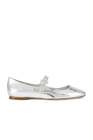 Larroude Blair Ballet Flat in Silver from Revolve.com | Revolve Clothing (Global)
