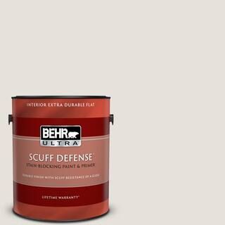 BEHR ULTRA 1 gal. #PPU18-08 Painters White Extra Durable Flat Interior Paint & Primer 172001 | The Home Depot