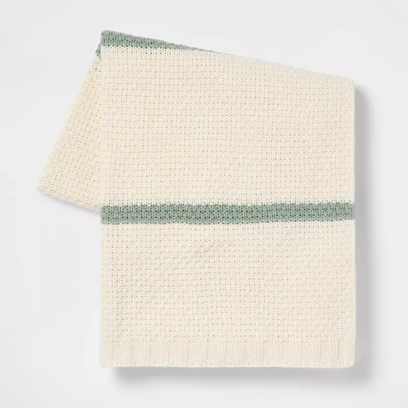 Striped Knit Throw Blanket - Threshold™ | Target