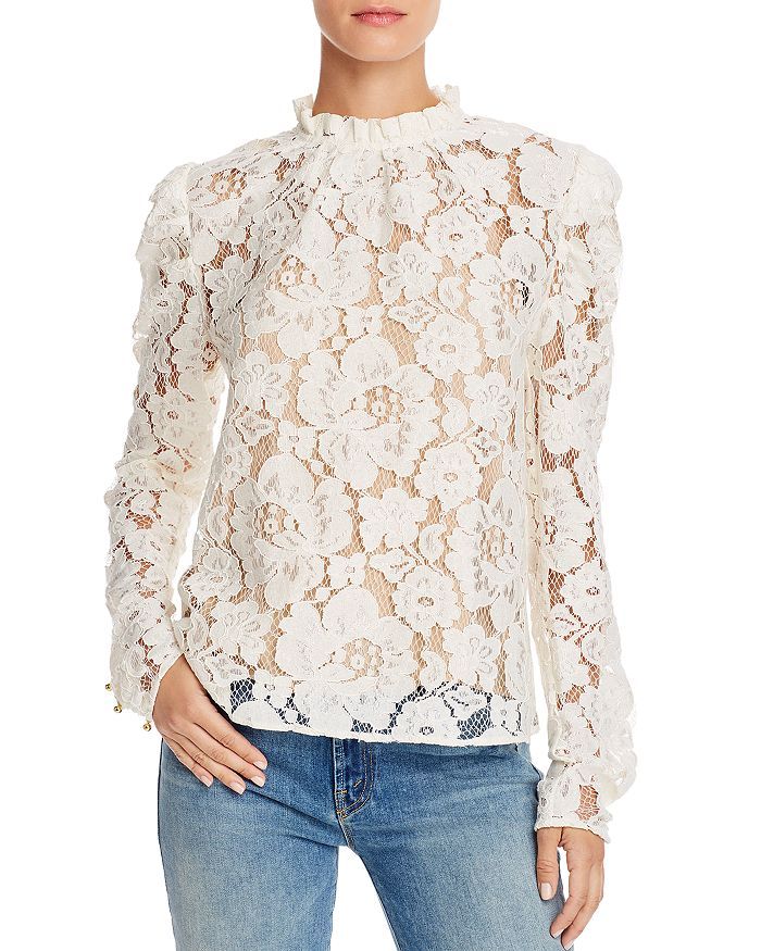 Erika Puff-Sleeve Lace Top | Bloomingdale's (US)