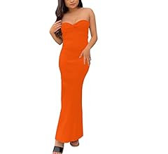 Sdencin Women Sexy Twist Knot Front Ribbed Knit Bodycon Bandeau Tube Dress Casual Solid Strapless... | Amazon (US)