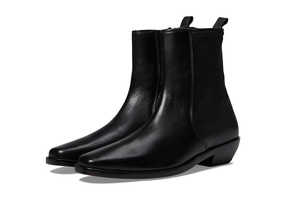 Madewell Idris Ankle Boot Women's Boots True Black : 9.5 N, Leather | Zappos