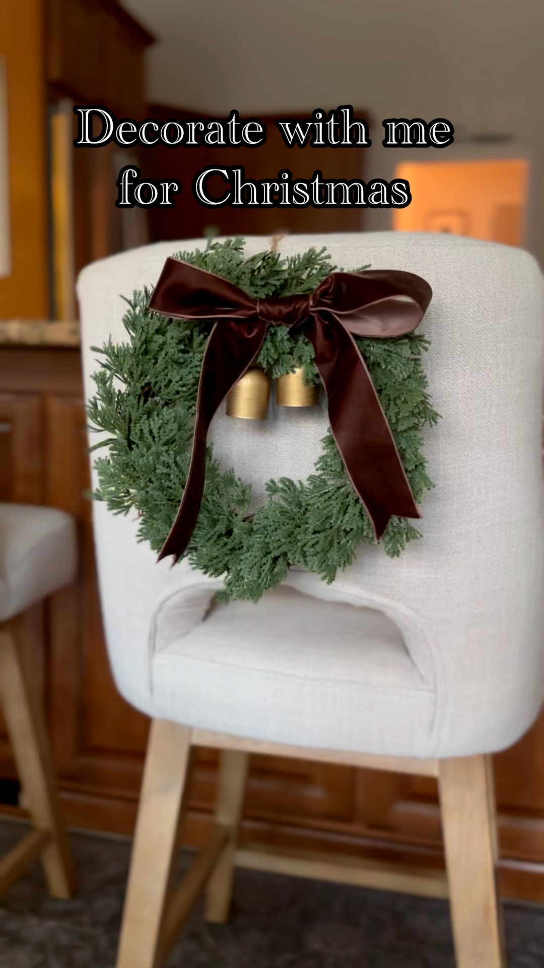 Mini cedar real touch wreaths on the back of bar stools! Linking similar options on Amazon! Floral wire and bow was actually from Amazon ! 



#LTKHoliday #LTKSeasonal #LTKHome