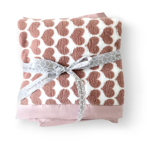 Chenille Heart Army Throw | Little Giraffe