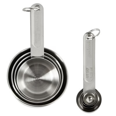 GoodCook 8pc Stainless Steel Measuring Cup and Spoon Set | Target