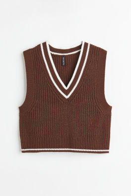 Jacquard-knit Sweater Vest | H&M (US + CA)