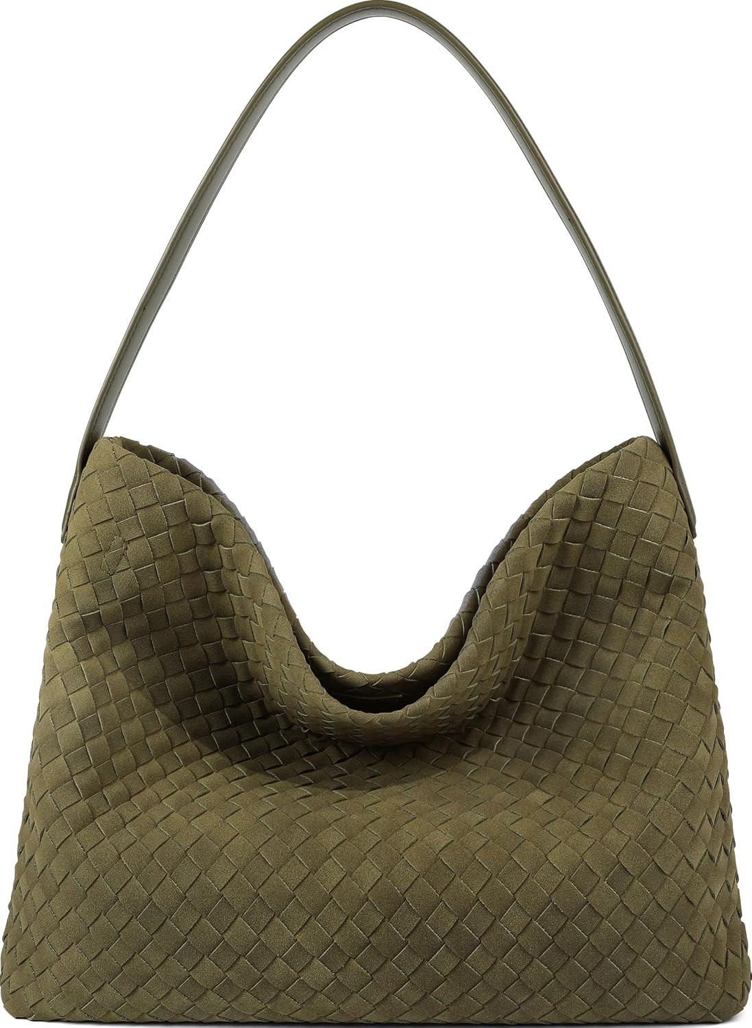Suede Purses Bag for Women, Top Handle Shoulder Bag Vegan Leather Hobo Tote | Amazon (US)