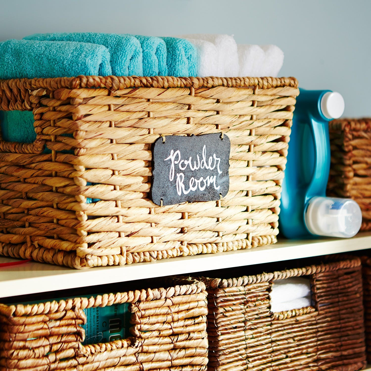Bryant Medium Wicker Basket with Chalkboard | Pier 1 Imports