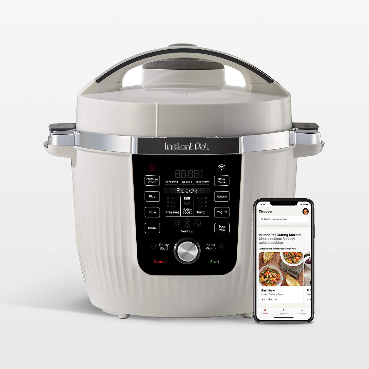 Instant Pot 6-Quart Pro Max Pressure Cooker with Wi-Fi + Reviews | Crate & Barrel | Crate & Barrel