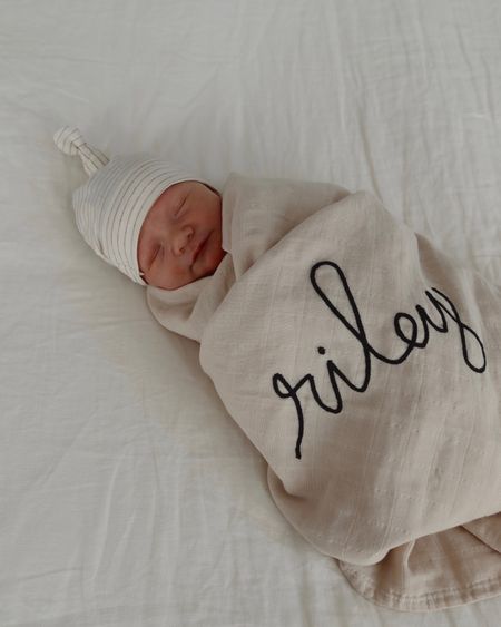 Swaddle color: cream
Name font color: black


#LTKunder100 #LTKfamily #LTKbaby