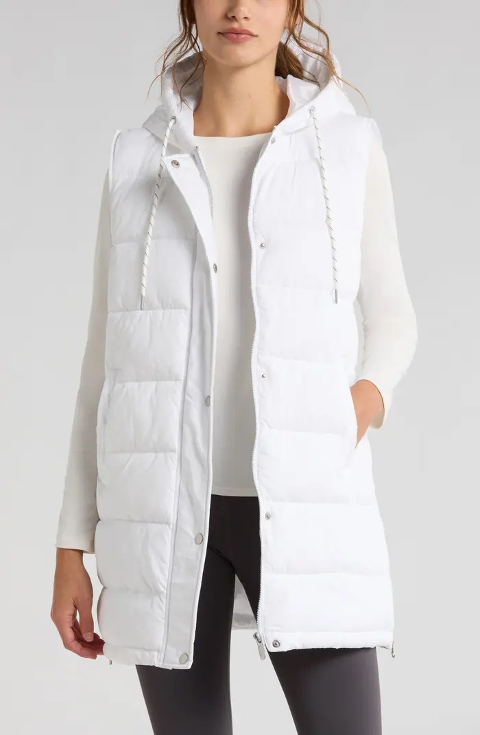 Long Hooded Puffer Vest | Nordstrom