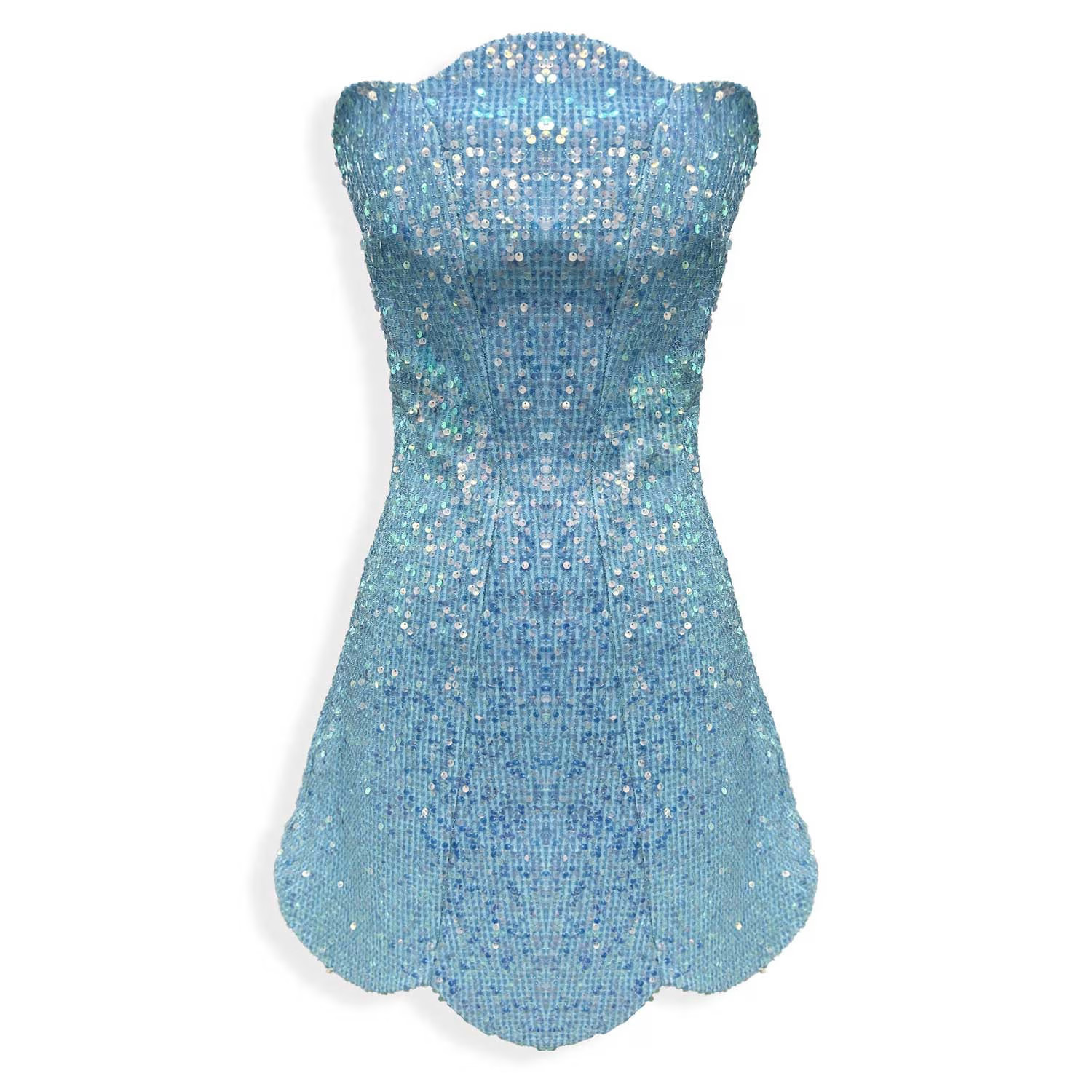 Viola Sequin Dress - Blue | Wolf & Badger