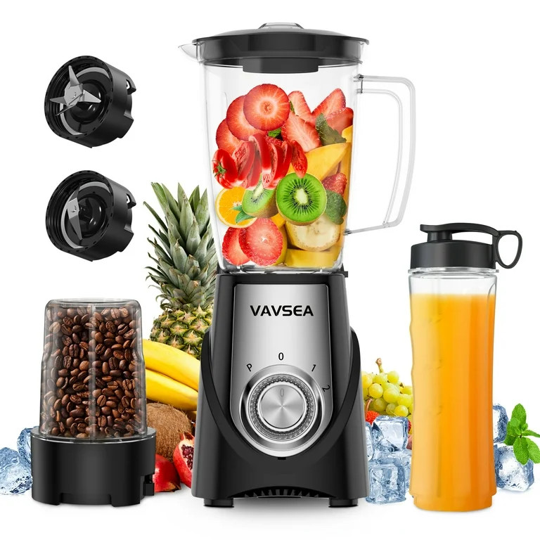 VAVSEA 1000W Smoothie Blender for Shakes and Smoothies, 3 IN1 Kitchen Personal Blenders and Grind... | Walmart (US)