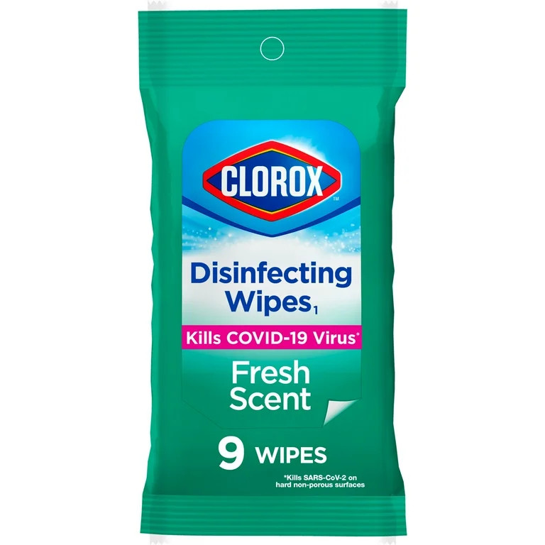 Clorox Disinfecting Wipes on the Go Bleach Free Travel Wipes, Fresh Scent, 9 Count | Walmart (US)