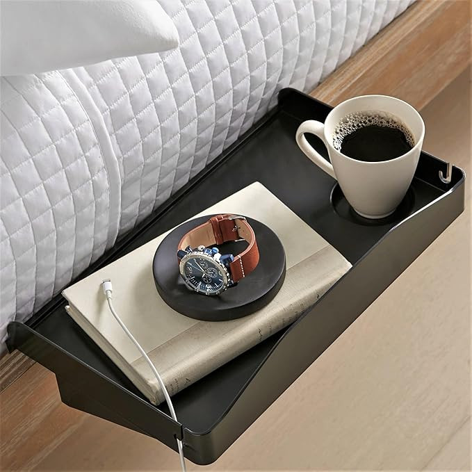 Modern Innovations Bedside Shelf for Bed, College Dorm Room, Bunk Bed Shelf/Caddy for Top Bunk, C... | Amazon (US)