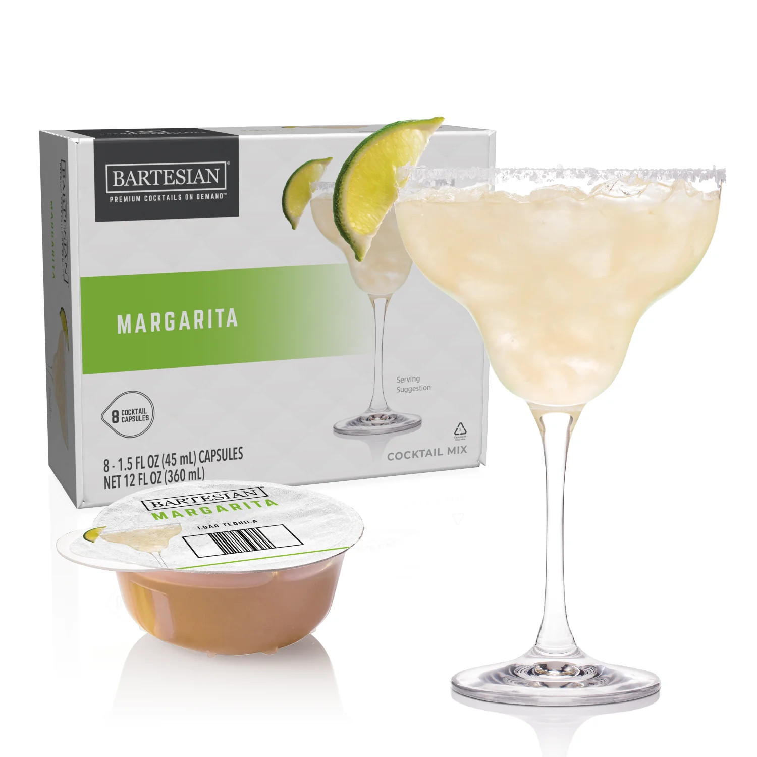 Margarita Cocktail Capsules | Margarita Alcohol Mix Drink Pods | Bartesian