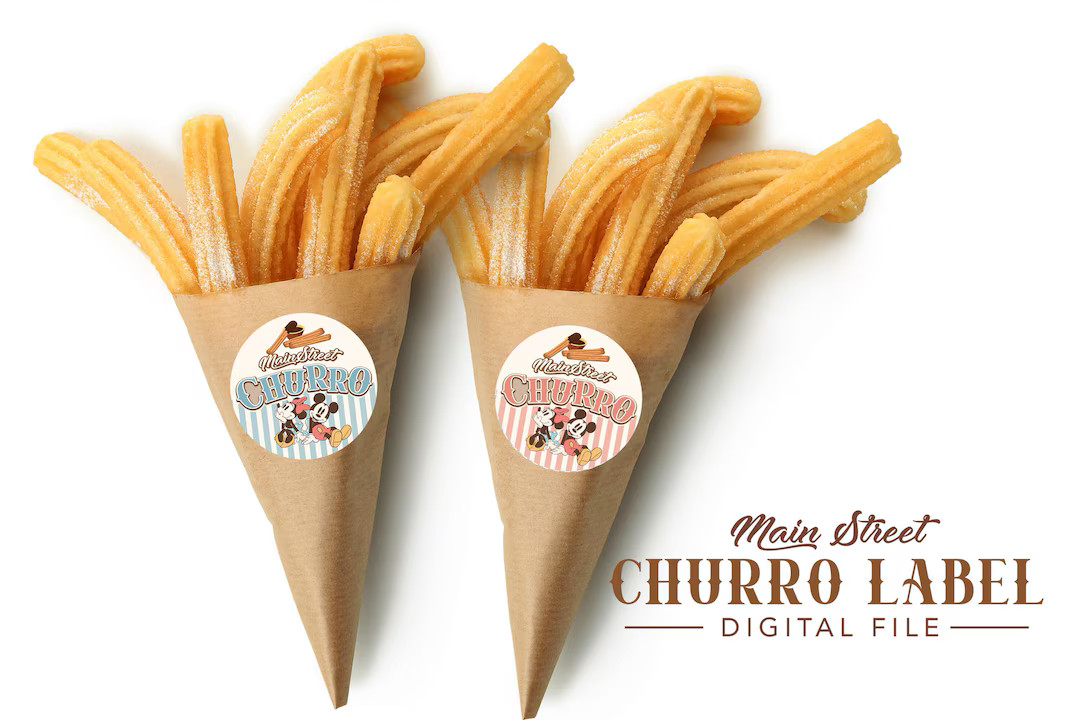 Printable Mickey & Minnie Churro Tags Churro Toppers Main - Etsy | Etsy (US)