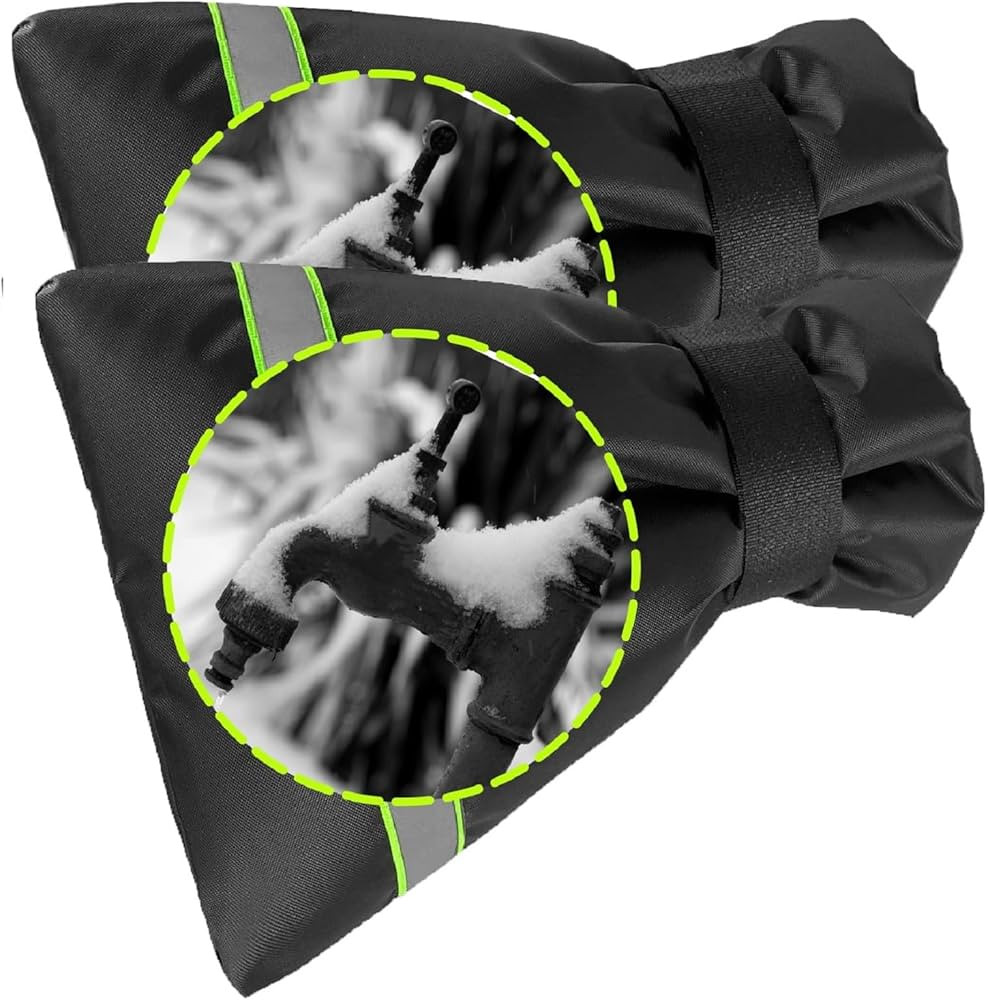 Outdoor Faucet Cover for Winter - Pro 7.1"W x 9.8"H - 2 Pack Outdoor Water Faucet Cover Socks for... | Amazon (US)