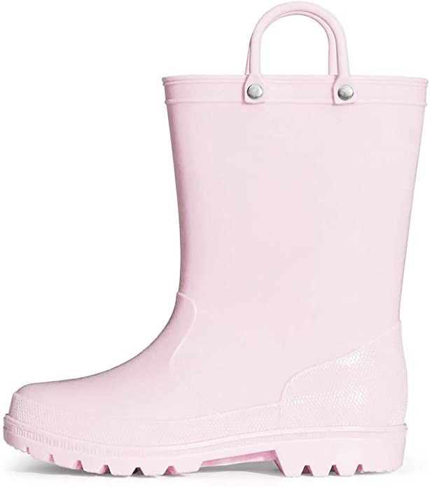 K KomForme Kids Rain Boots, Toddler Girls & Boys Rain Boots Waterproof Memory Foam Insole and Eas... | Amazon (US)