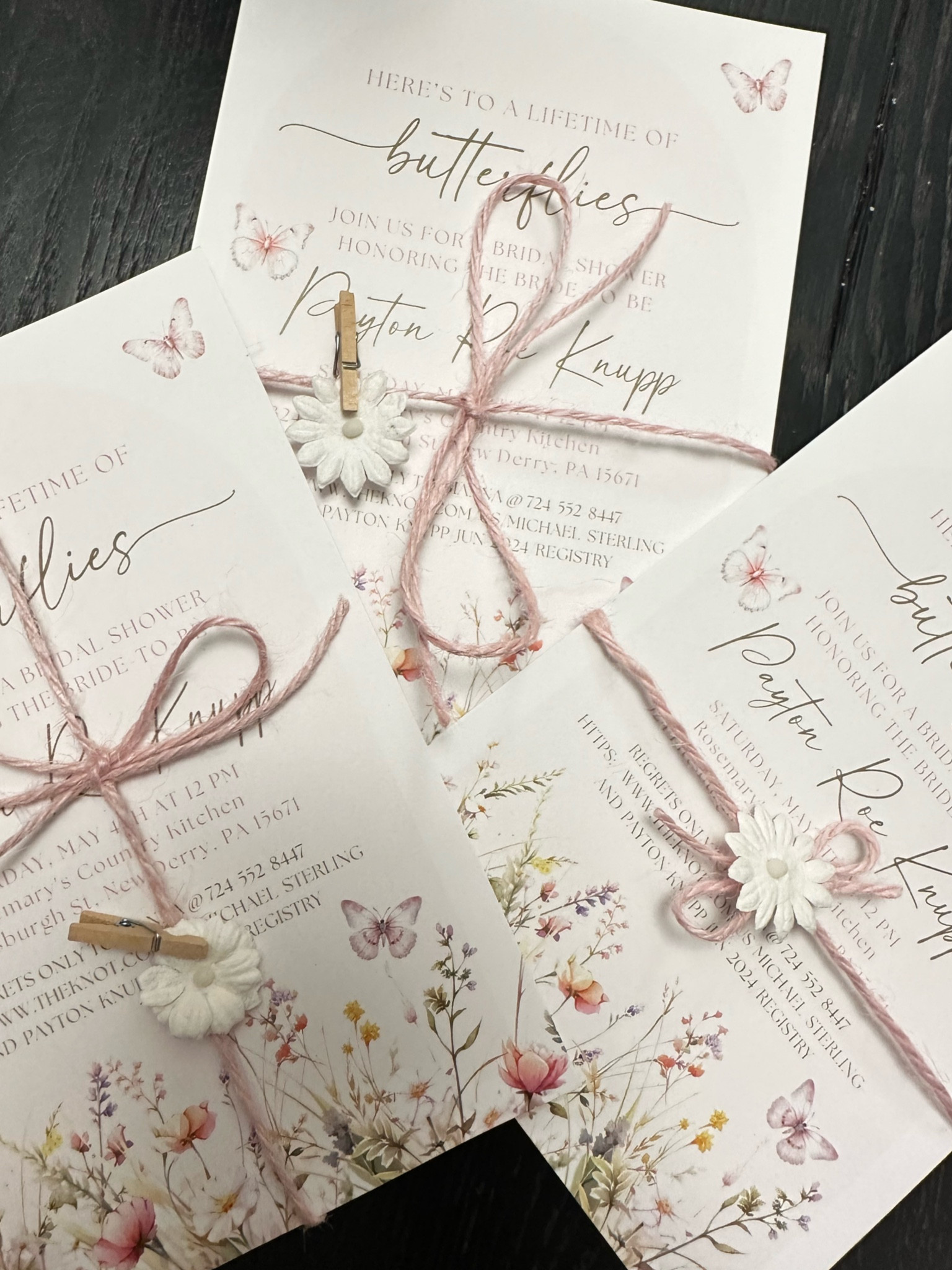 To a lifetime of butterflies - bridal shower invites for my best friend 🫶🏼
They are simple and budget friendly! I sent my invites to staples to print :) 
#bridalshowerinvites 
#bridal shower

#LTKwedding #LTKSpringSale
