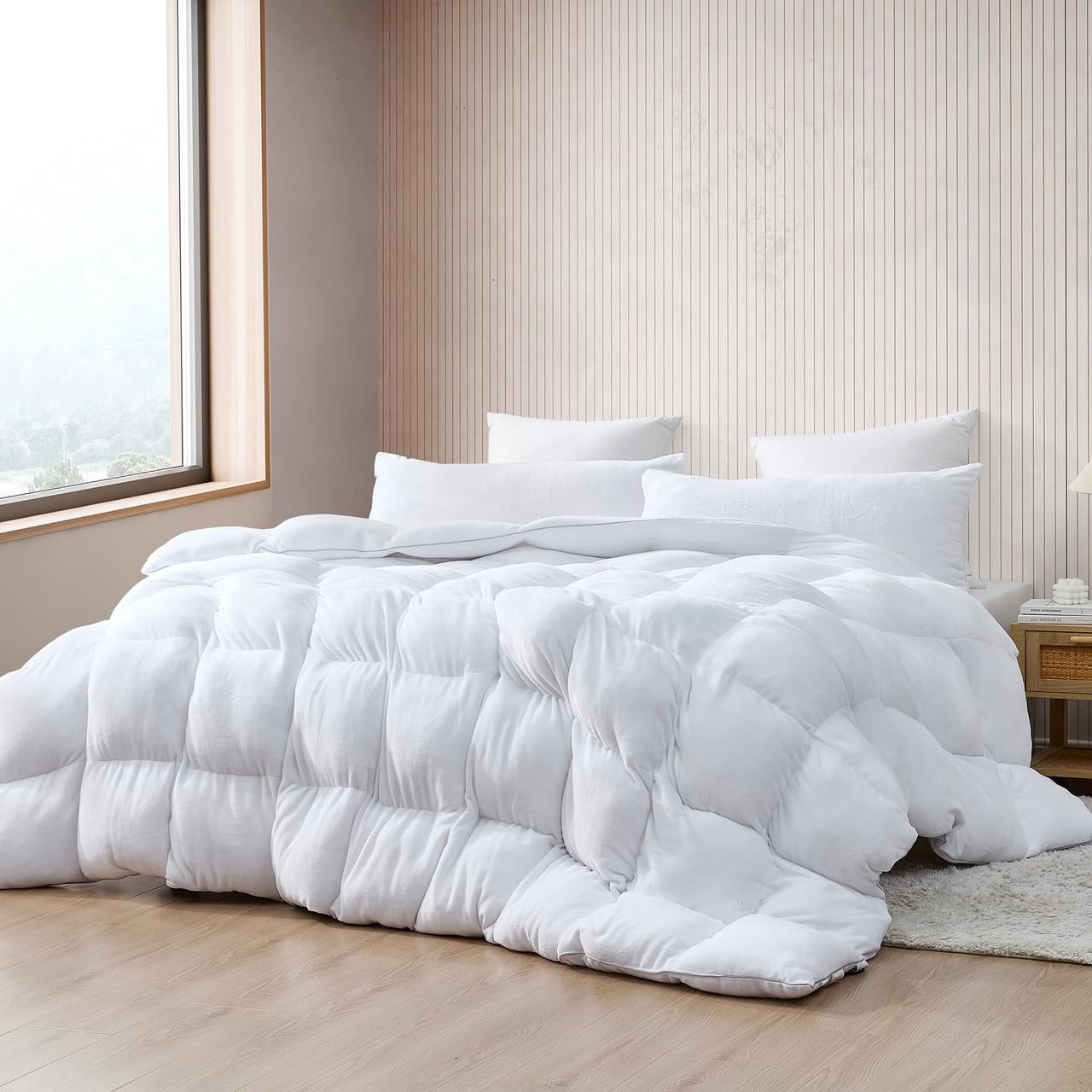 Byourbed Boi He Thick® - Coma Inducer® Oversized King Comforter Set - White | Amazon (US)