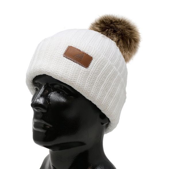Arctic Gear Adult Cotton Cuff Winter Hat Concept Grey Blend with Shepard Pom | Target
