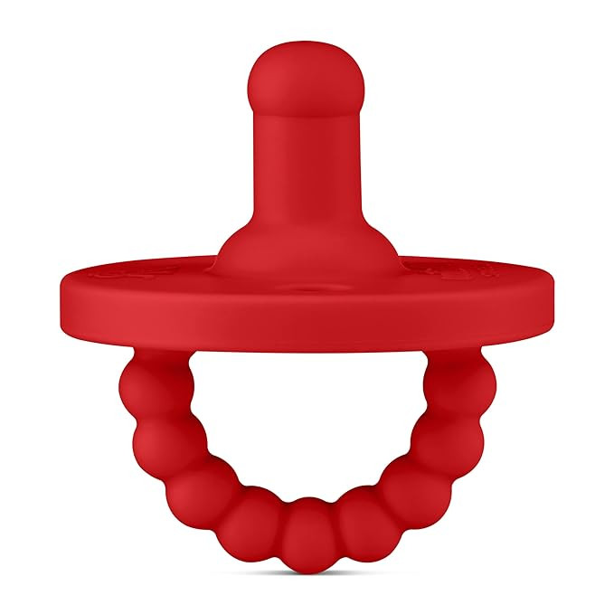 Ryan & Rose Cutie PAT Pacifier Teether (Stage 2, Red) | Amazon (US)