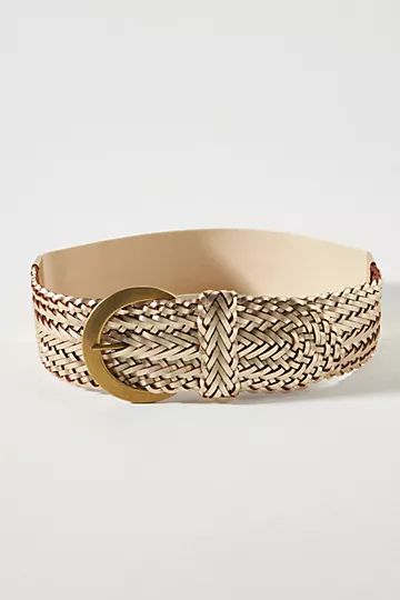 Woven Leather Stretch Belt | Anthropologie (US)