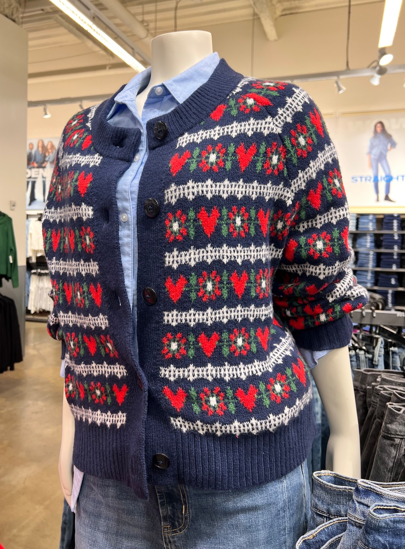 Fair Isle knit cardigan. 

#LTKFindsUnder50