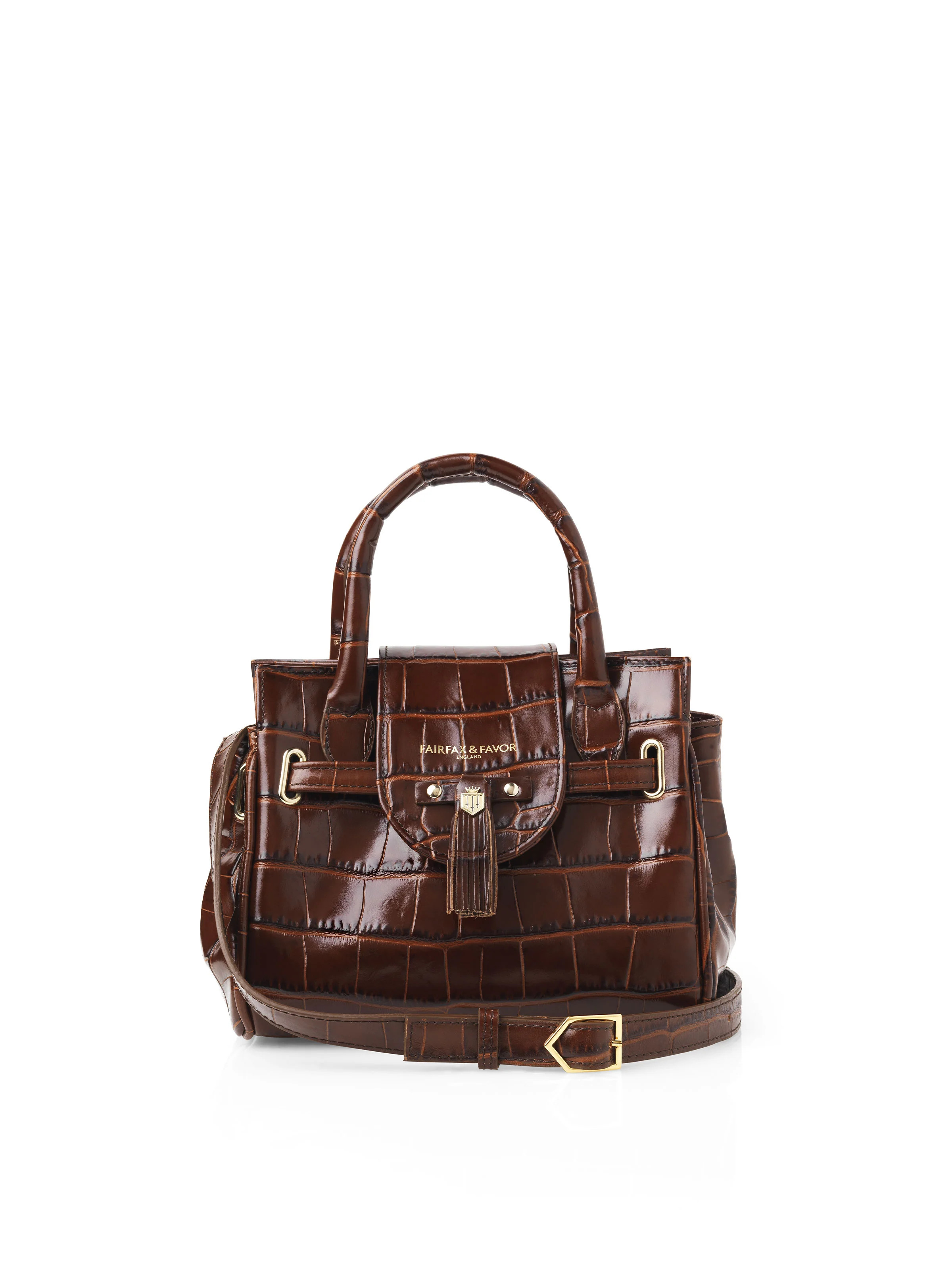 Mini Windsor - Women's Handbag - Conker Leather | Fairfax & Favor | Fairfax & Favor (UK)