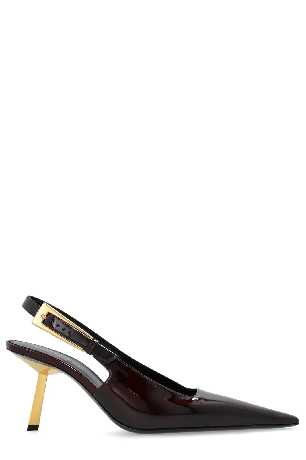 Saint Laurent Lee Slingback Pointed Toe Pumps | Cettire Global