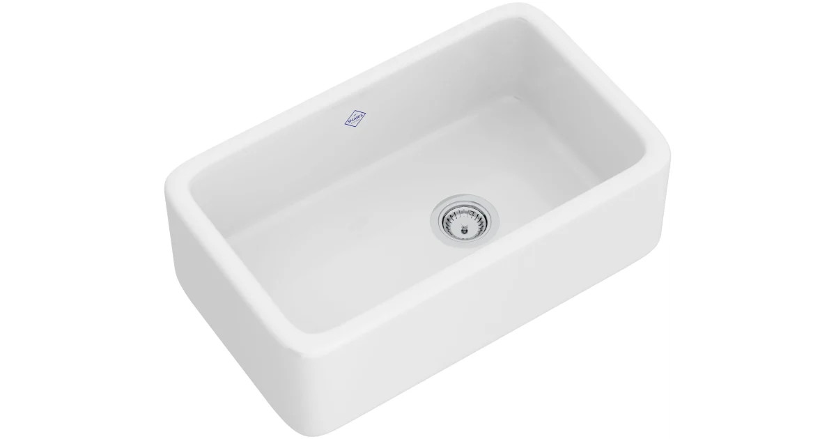 Shaws RC3018WH Lancaster 30" Farmhouse Single | Build.com | Build.com, Inc.