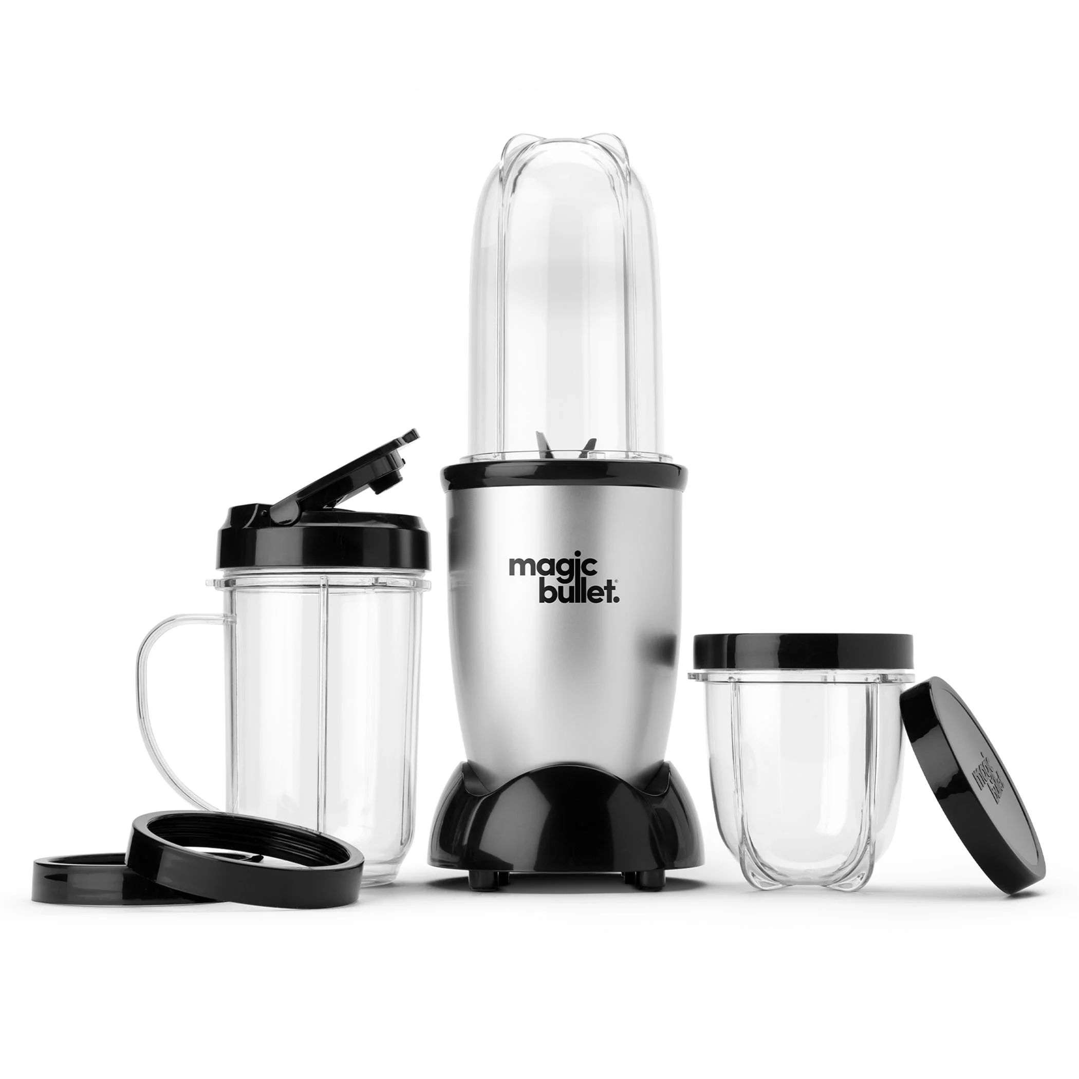 Magic Bullet® 11 Piece Personal Blender MBR-1101 – Silver / Black - Walmart.com | Walmart (US)