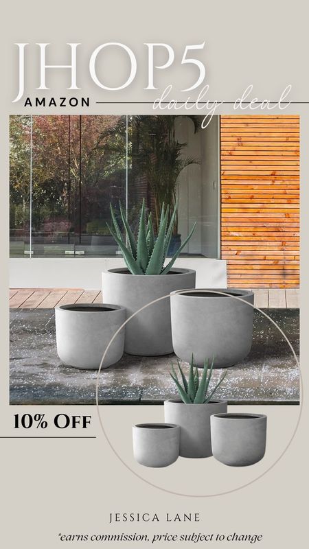 Amazon daily deal, safe 10% on these gorgeous round concrete weathered outdoor planters. Outdoor planters, round planters, porch Decor, deck decor, Amazon home, Amazon deal

#LTKSaleAlert #LTKSeasonal #LTKHome