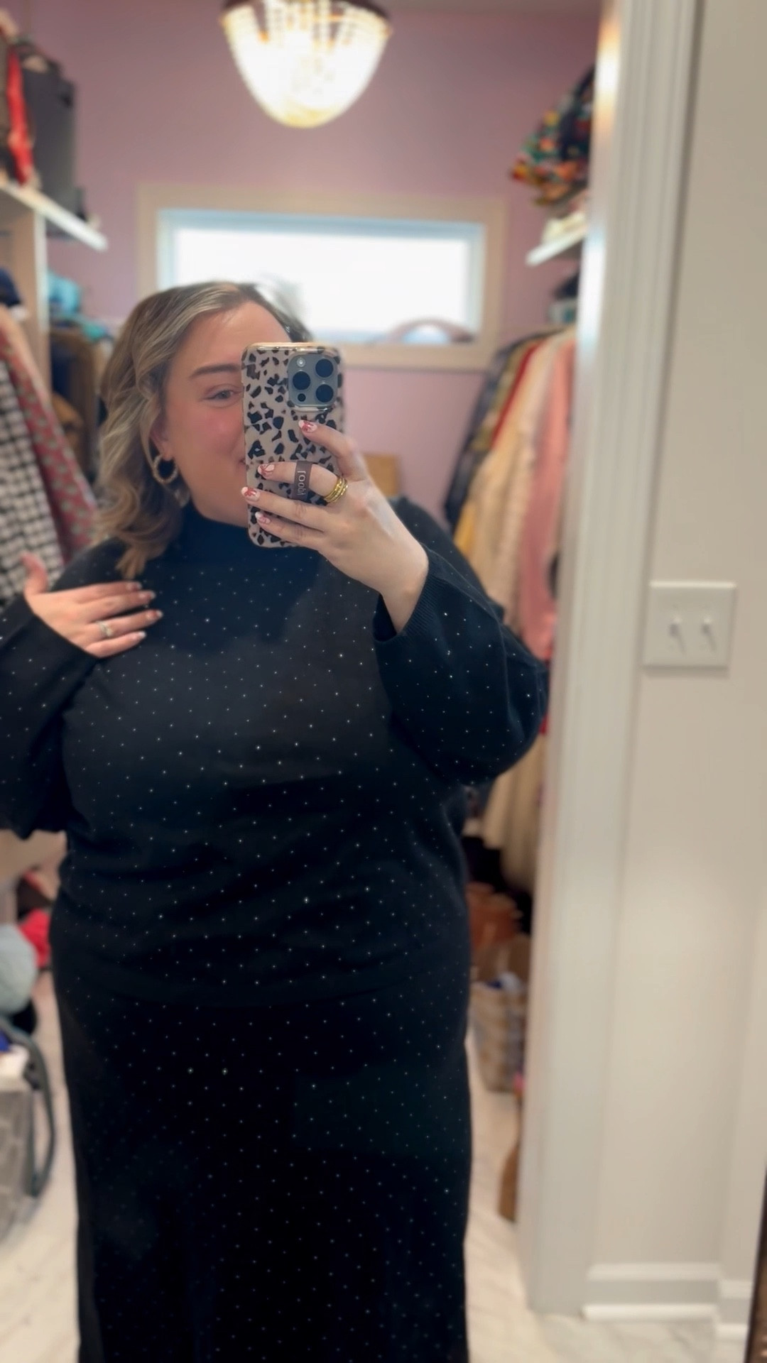 Happy happy Tuesday! We have a holiday party tonight so I’m wearing this sparkly black sweater set from Ulla Popken. My code OLIVIAULLA saves you 35%!! 

#LTKootd #LTKHoliday #LTKPlusSize