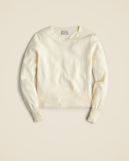 Cashmere shrunken crewneck sweater | J. Crew US