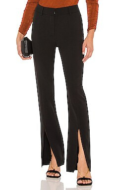 ASTR the Label Slit Pant in Black from Revolve.com | Revolve Clothing (Global)