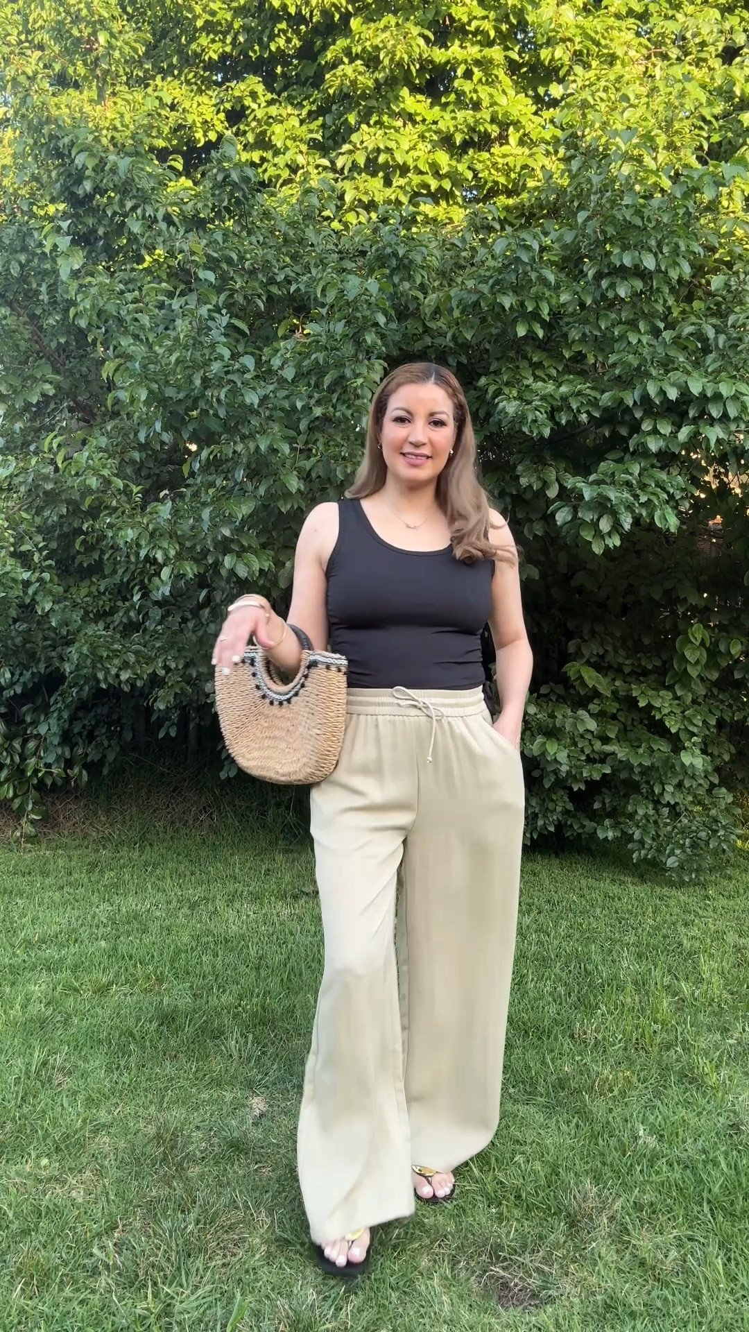 High Waisted Drawstring Pocket Wide Leg Baggy Casual Linen-Feel Pants

#LTKSaleAlert #LTKSeasonal #LTKMidsize