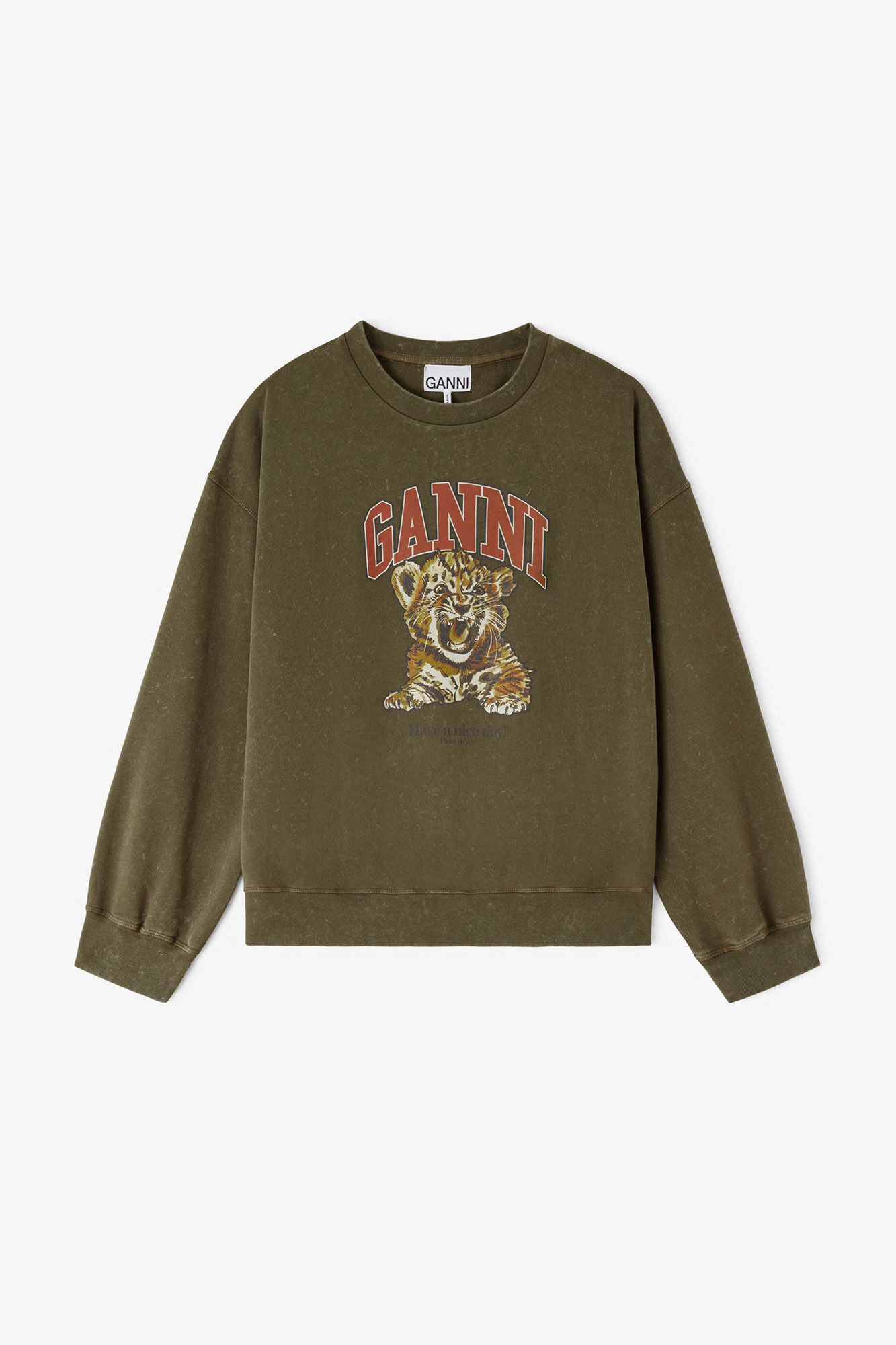 Crewneck with Tiger | Ganni