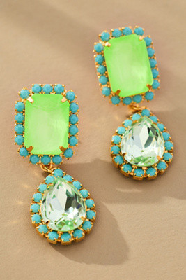 The Pink Reef Jewel Drop Neon Earrings | Anthropologie (US)
