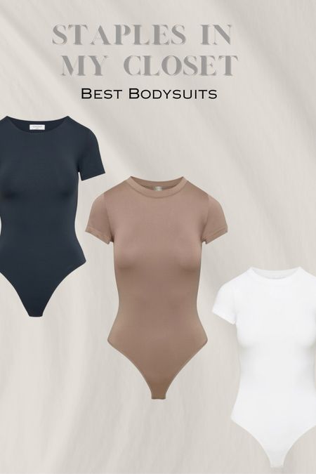 The best bodysuits. I literally wear these y Dee everything. They are sleek and comfortable. They are not compression but just sleek and fitted for a seamless look. 

#LTKfindsunder50 #LTKstyletip #LTKworkwear