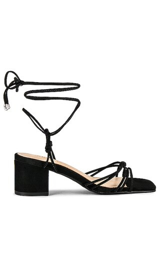 Athena Block Heel in Black | Revolve Clothing (Global)