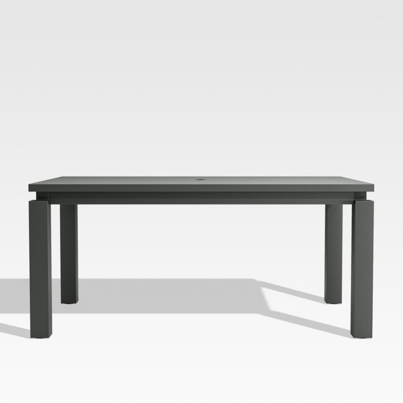 Walker 68" Metal Outdoor Dining Table | Crate & Barrel | Crate & Barrel