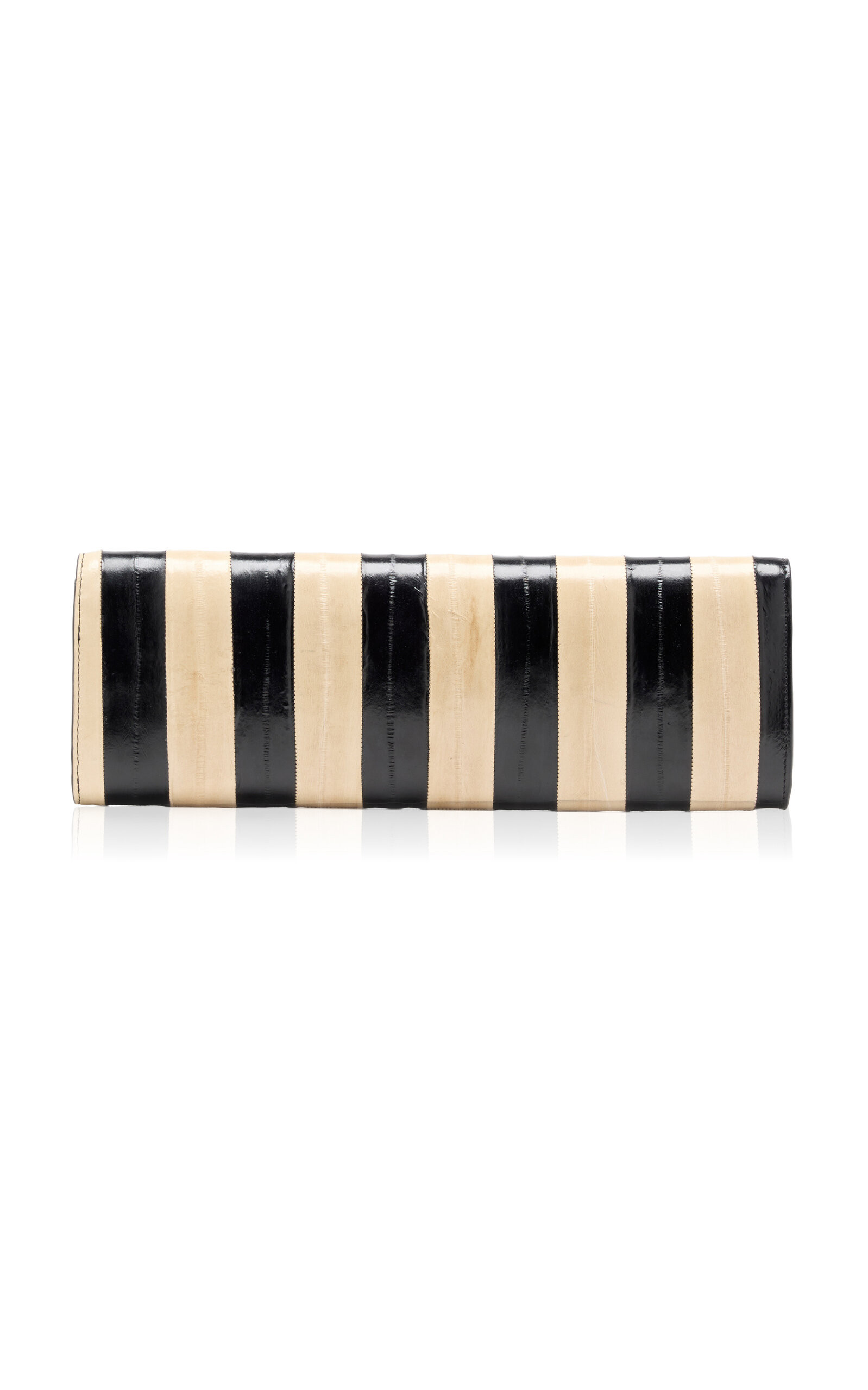 Hex Striped Eelskin Clutch | Moda Operandi (Global)